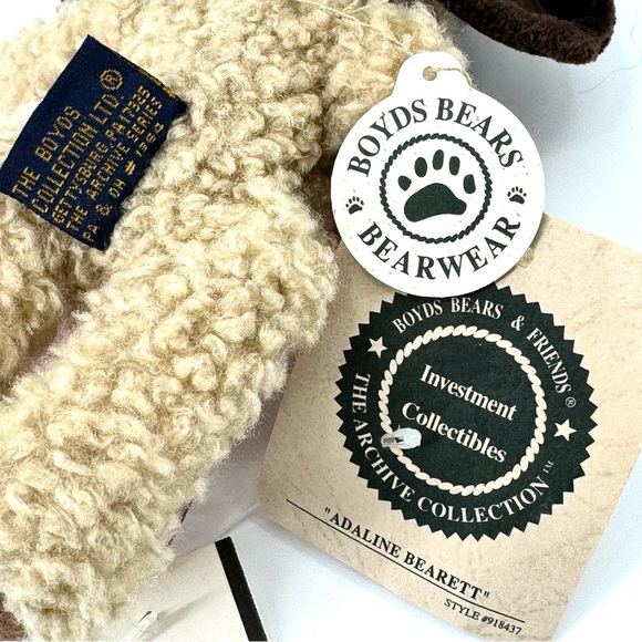 NWT VTG (2) 1990 Boyds Bears Adaline Bearett & Sylvia G. Bearimore Collectibles - Picture 8 of 13